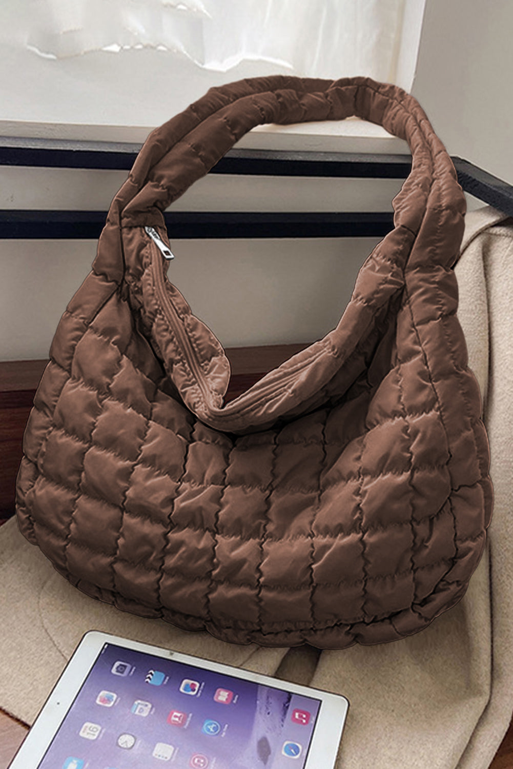 Evergreen Elegance Quilted Carryall