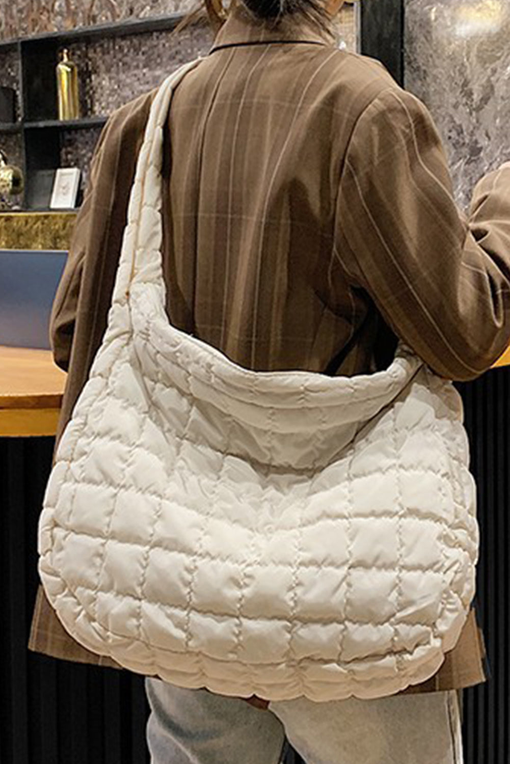 Evergreen Elegance Quilted Carryall