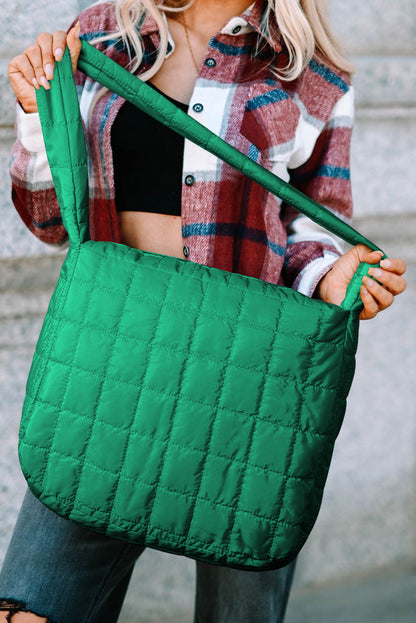 Evergreen Elegance Quilted Carryall